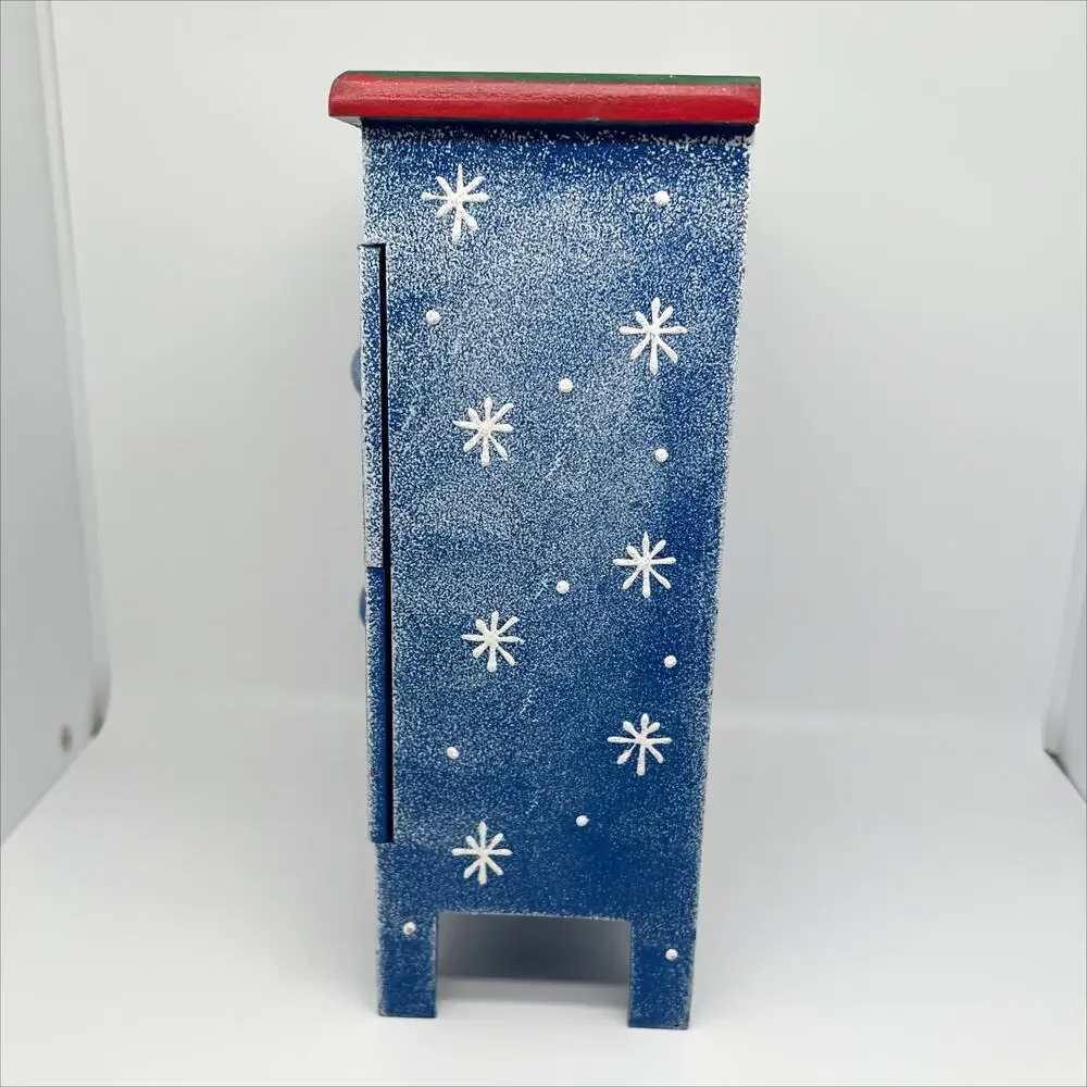 Handpainted Snowman Mini Chest of Drawers - Trinket Box - Jewelry Box